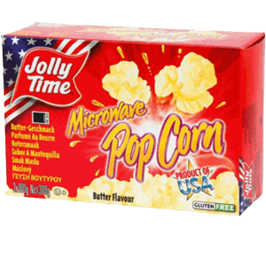 Jolly Time<sup>®</sup> Popcorn Butter - C.M.C. The Food Company GmbH - Mikrowellen-Popcorn mit gesalzenem Butter-Geschmack Jolly Time<sup>®</sup> Popcorn Butter - C.M.C. The Food Company GmbH - Mikrowellen-Popcorn mit gesalzenem Butter-Geschmack