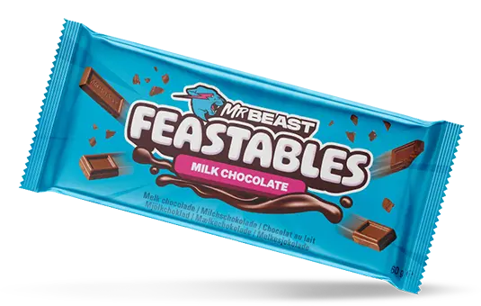 MrBeast Feastables® - klassische Schokolade aus zartschmelzender Vollmilchschokolade by C.M.C. The Food Company GmbH MrBeast Feastables® - klassische Schokolade aus zartschmelzender Vollmilchschokolade by C.M.C. The Food Company GmbH